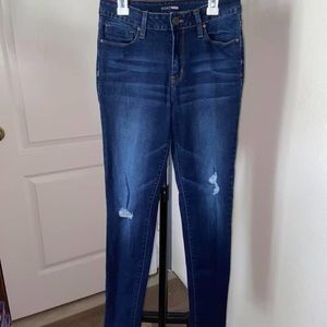 Fashion Nova Dark Wash Ripped Jeans